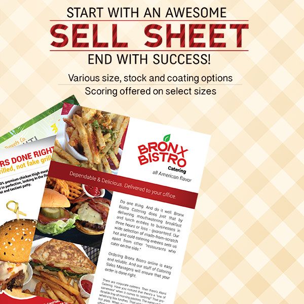 Sell Sheets Printing